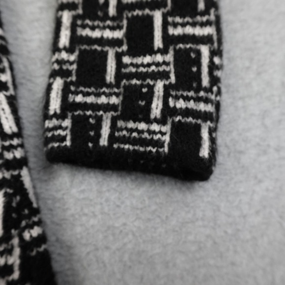 ZARA Geometric Print Turtleneck Long Sleeve Knit Dress Womens 6 Fitted Cocktail - Picture 7 of 9